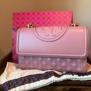 Tory Burch Large Fleming Bag (Pink Magnolia)